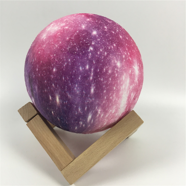 3d打印月球燈PLA月球創意禮物燈觸控月亮小夜燈拍拍創意燈